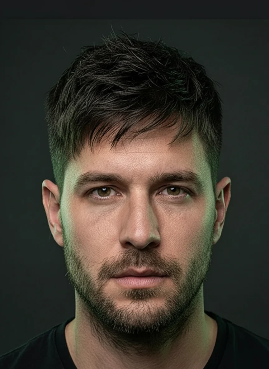 Wild textured crop haircut preview thumbnail